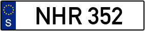 Trailer License Plate